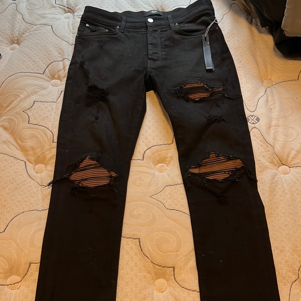 Amiri Jeans Size 33 Black & Brown
